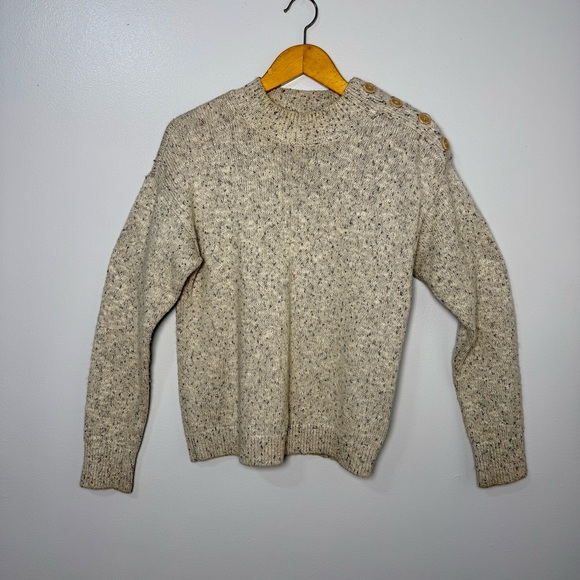 Sanctuary Women’s Beige Crewneck Chunky Knit Sweater | S - Picture 1 of 4